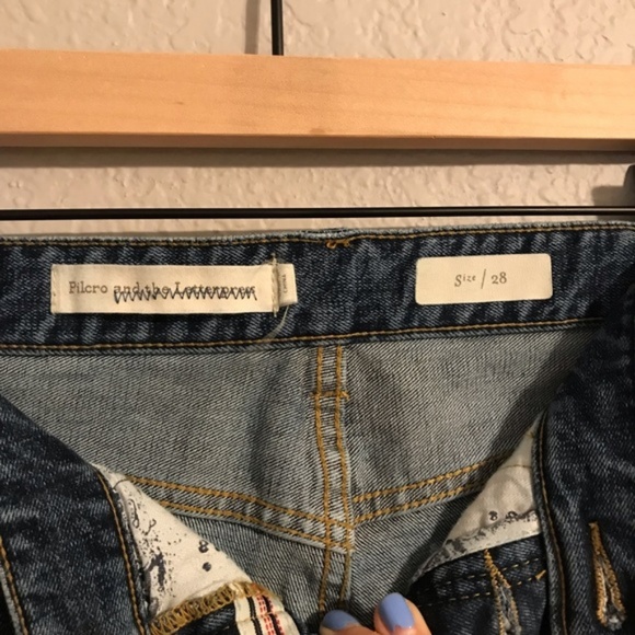 Anthropologie Pilcro High Rise 2 Tone Ankle Jeans - Picture 3 of 8